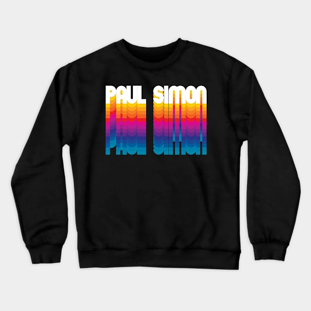Retro Paul Proud Name Personalized Gift Rainbow Style Crewneck Sweatshirt by Time Travel Style